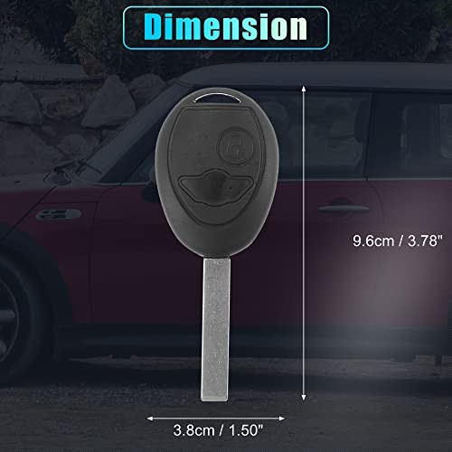 2pcs 433MHz Replacement Smart Proximity Keyless Entry Remote Key Fob for Mini