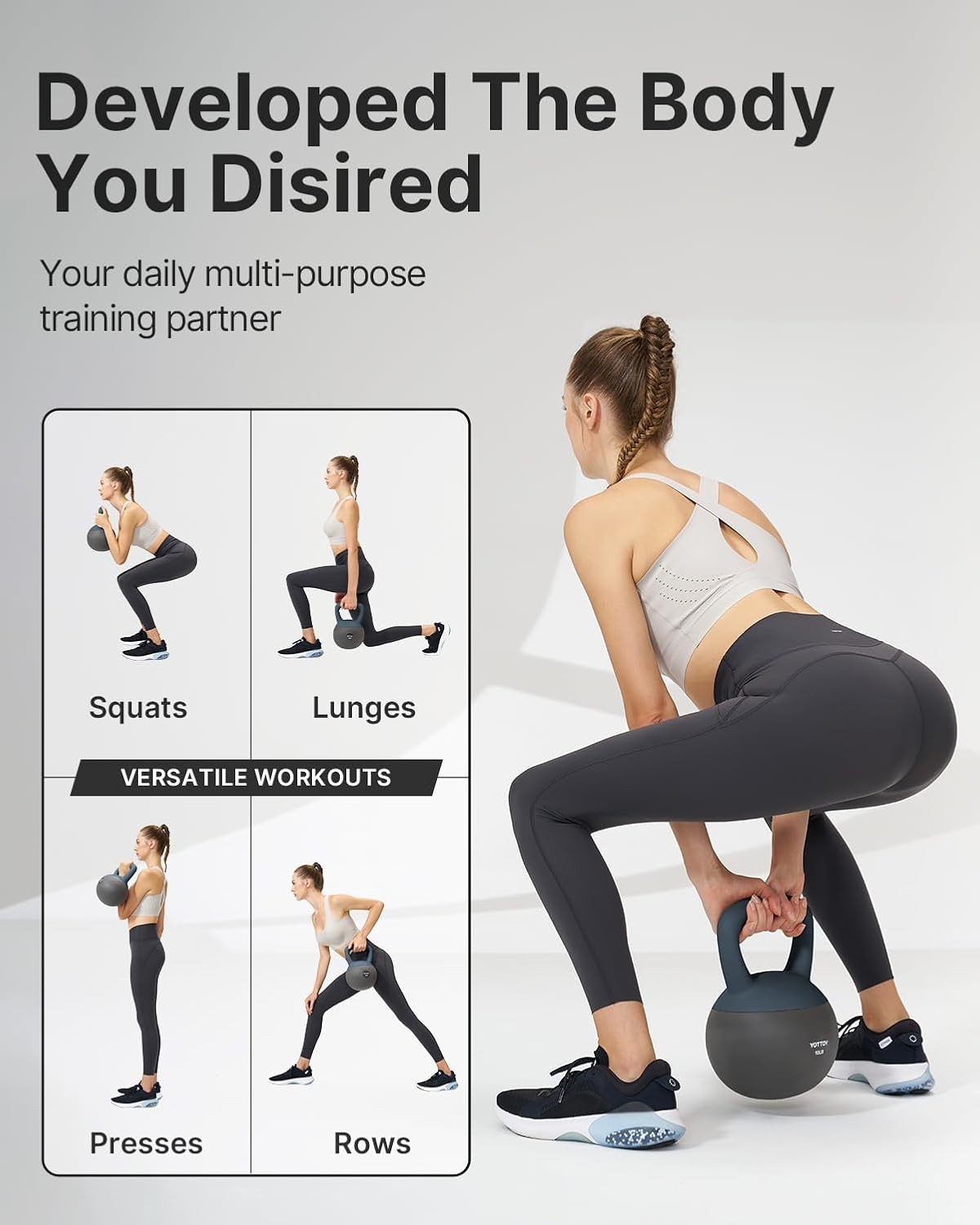 Soft Kettlebell, Set for Strength Training Kettlebells & Home Workouts,