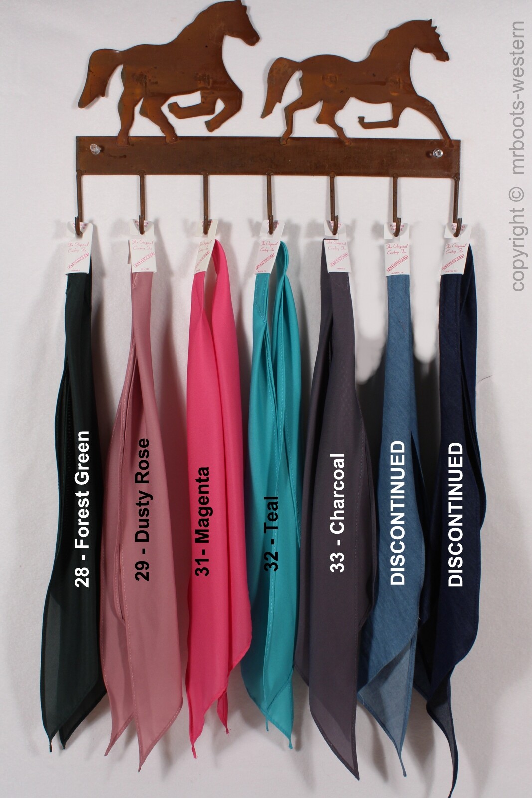 FA-1516 Western Scarf Tie - 43" - Available in 27 Color Options