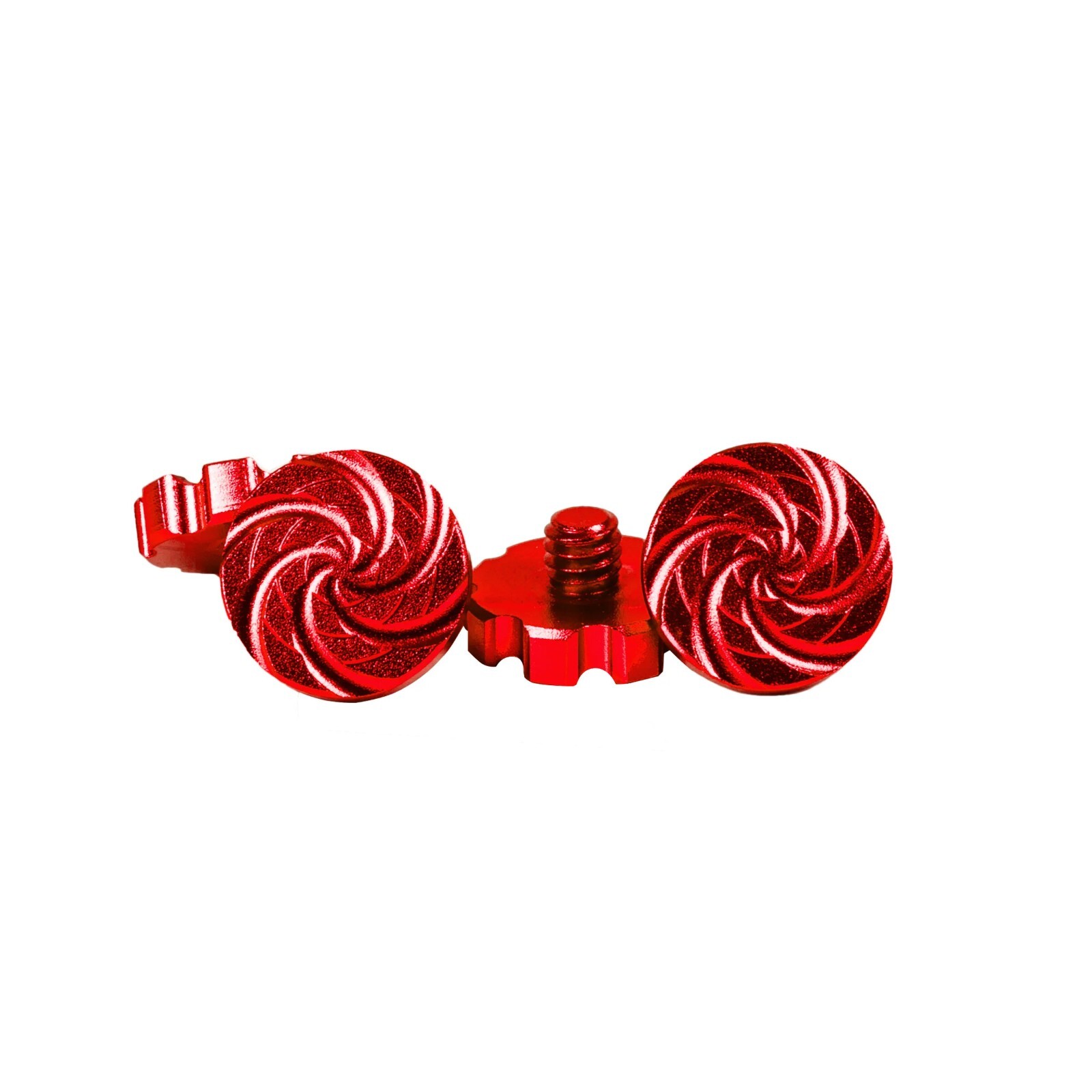 HK Army Machined Screw Set for KLR and Proflex - Cyclone - Red