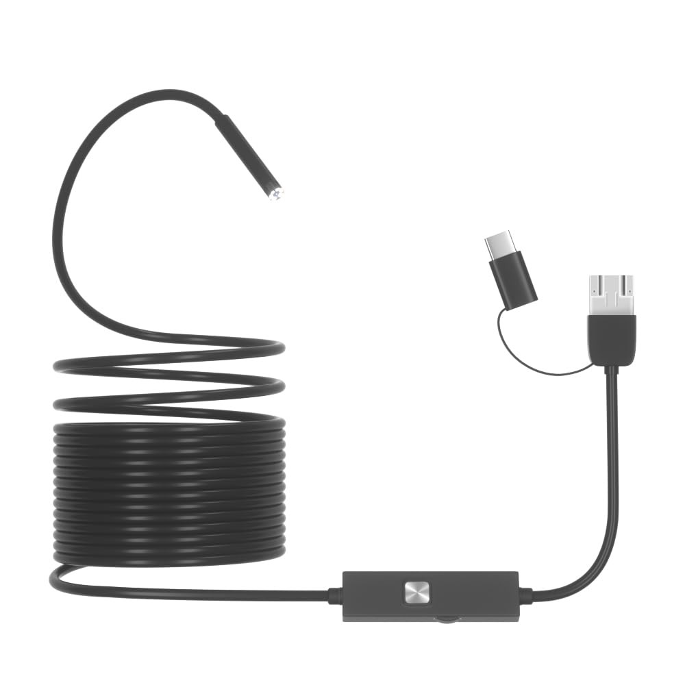 Extra-Long Endoscope Camera with Lighting, 3-in-1 Snake Camera, 32.8feet (About