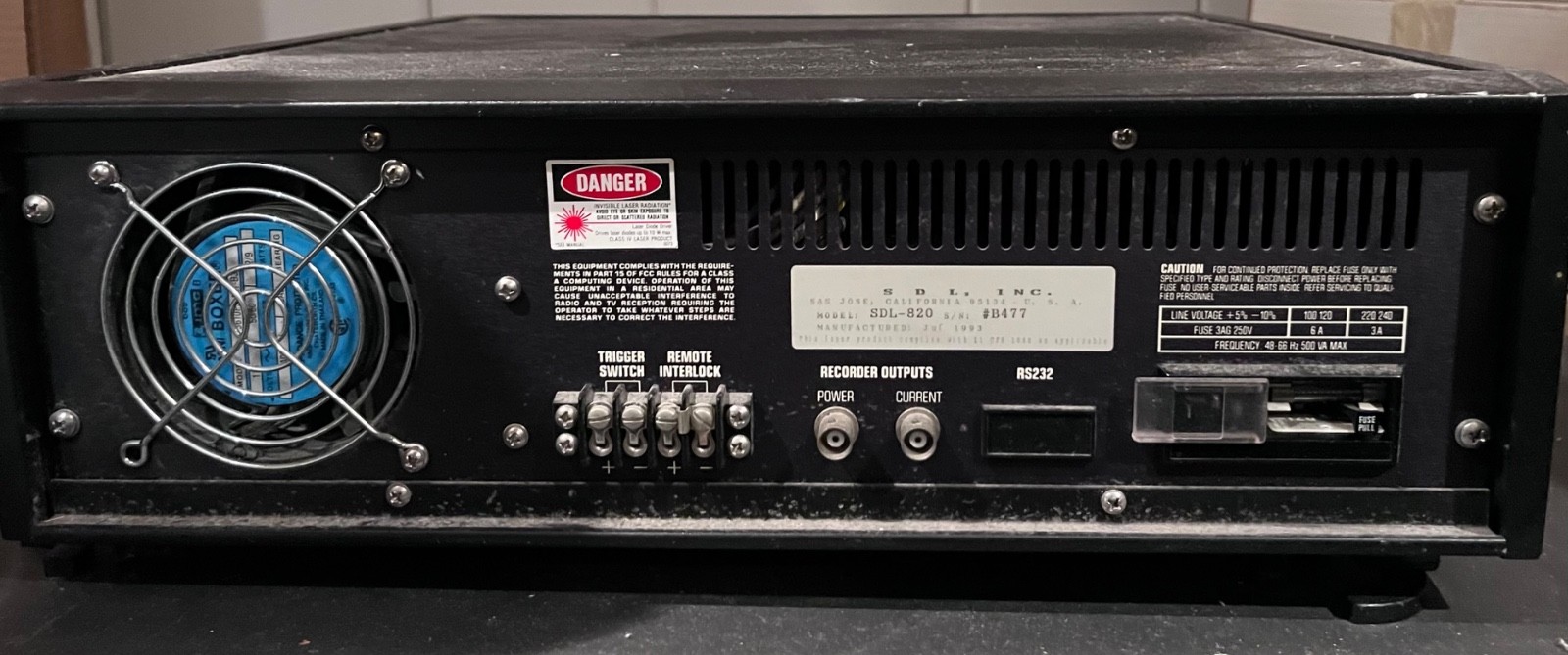 Pre-Owned Spectra Diode Labs SDL 820 Laser Diode Driver SDL820