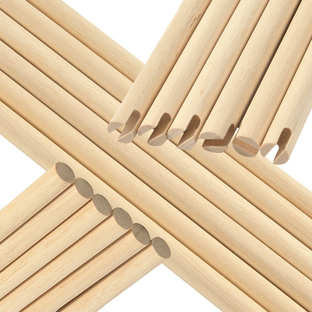 8mm 8.5mm 9mm Wooden Arrow Shafts Traditional Longbow Archery Hunting Shooting