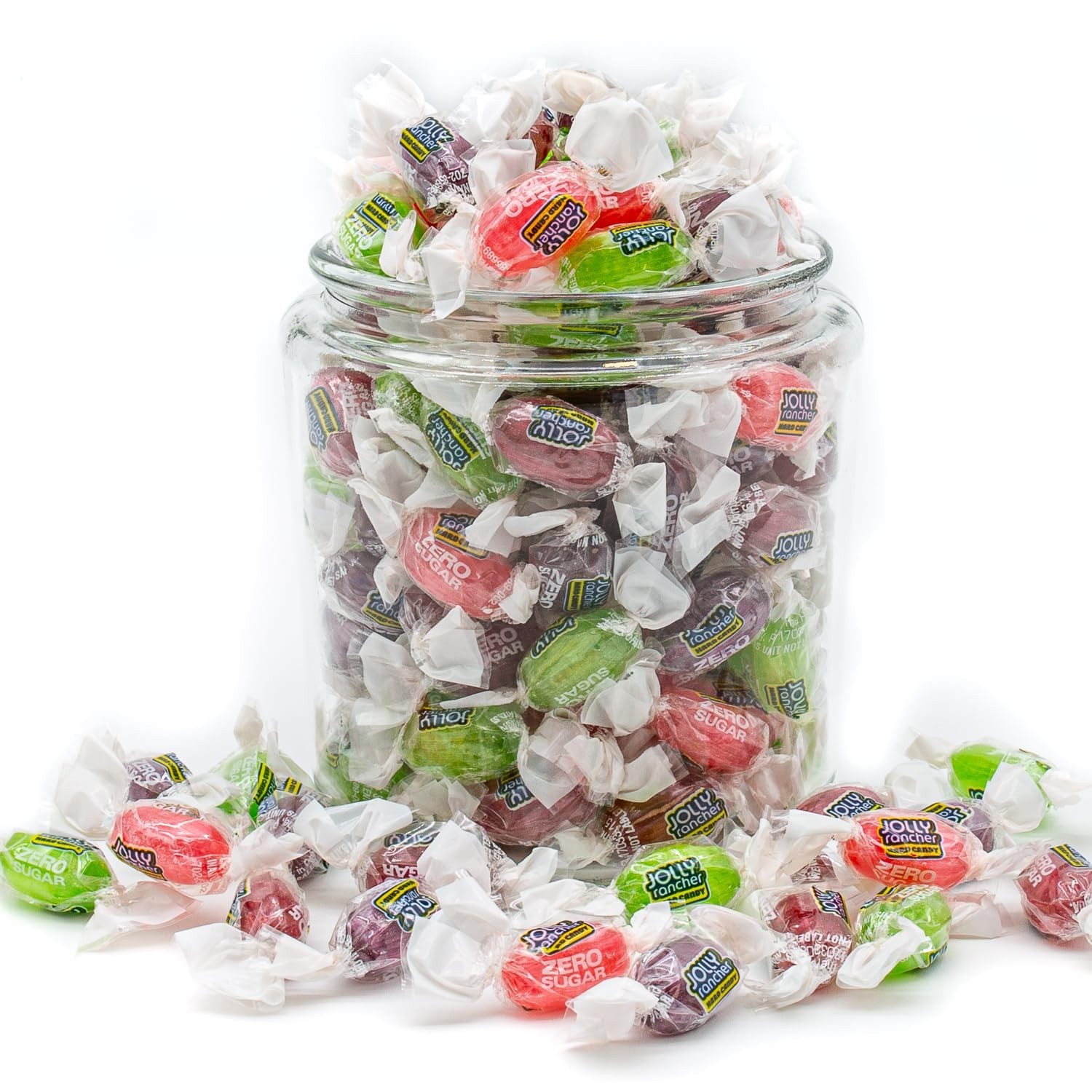 Jolly Rancher Zero Sugar Free Assorted Fruit Flavors, Bulk Hard Candy (1 Pound)