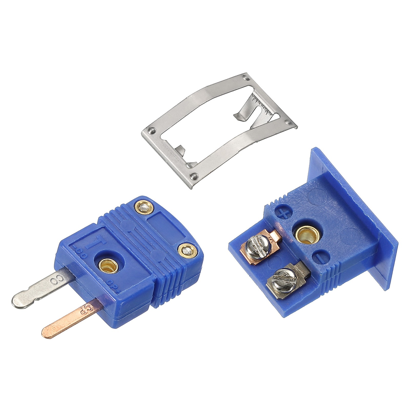 T Type Thermocouple Wire Connectors Male Plug with Panel Mount Mini Socket