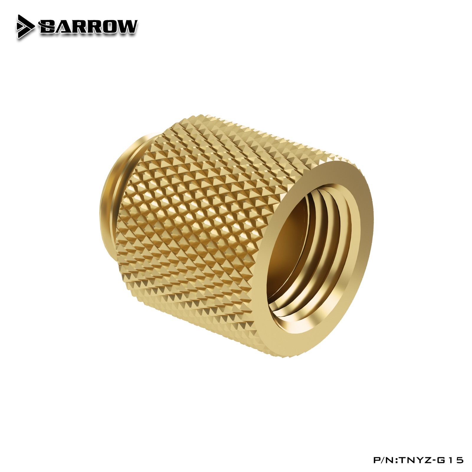 Barrow 15 mm G1/4" Male to Female 15mm Extend Extender Fitting TNYZ-G15 Gold