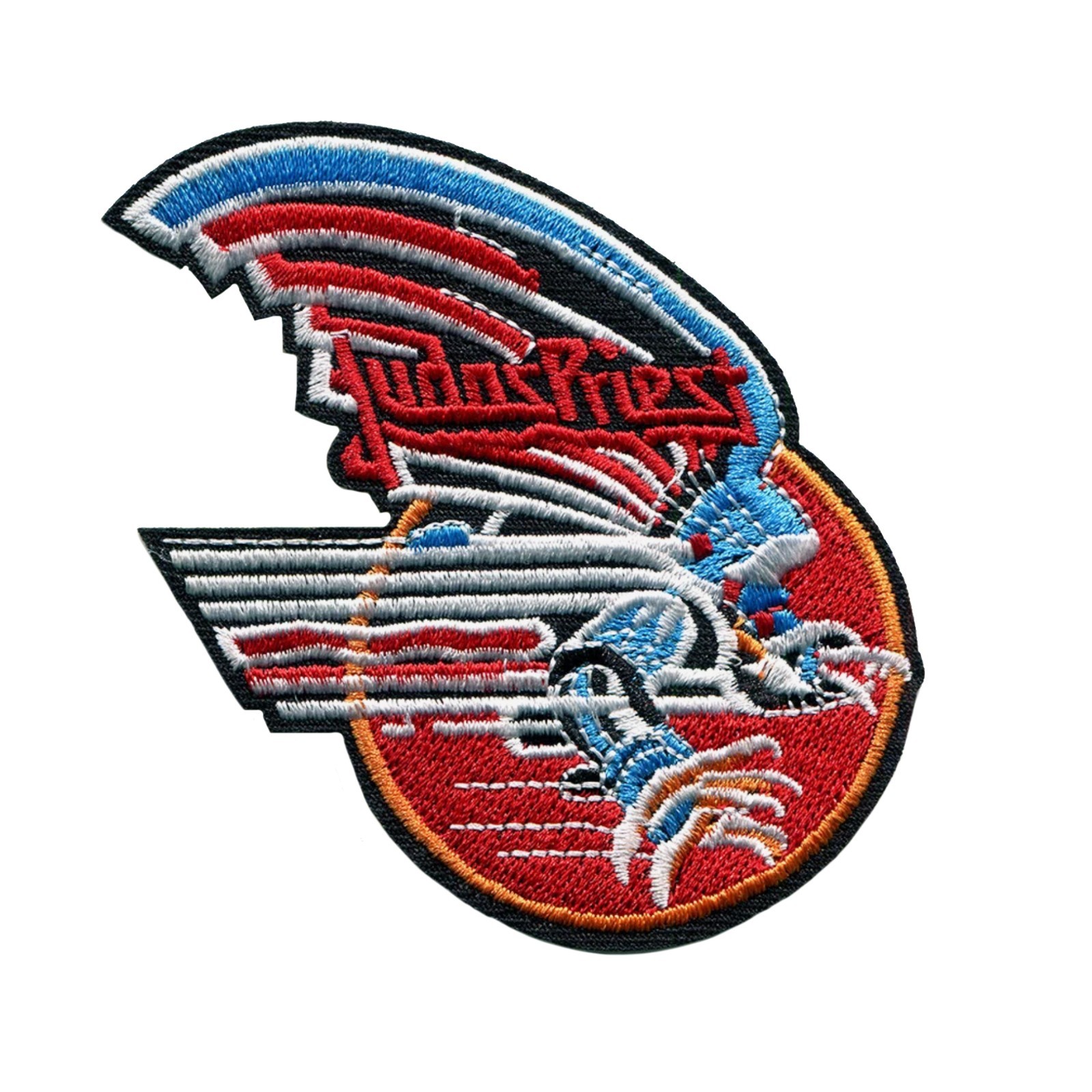 Judas Priest Embroidered Iron On Patch – Retro Heavy Metal Band Eagle Patch