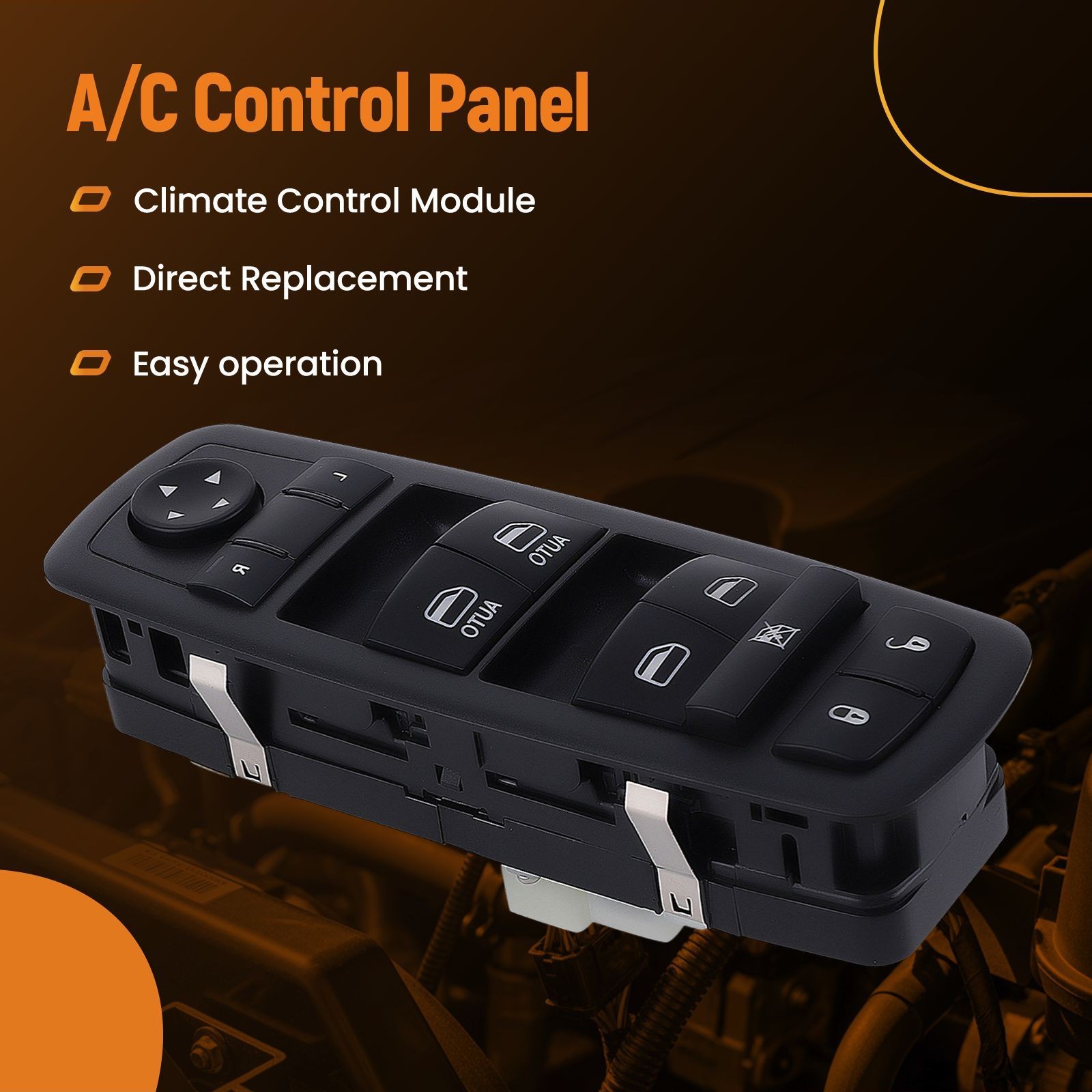 FRONT LEFT DRIVER DOOR MASTER WINDOW SWITCH FOR DODGE DURANGO 2016 - 2022