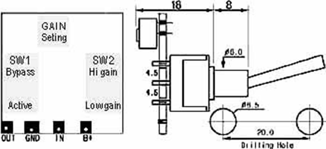 ARTEC VTB2 - ONBOARD - Booster ACTIVE CIRCUIT JFET