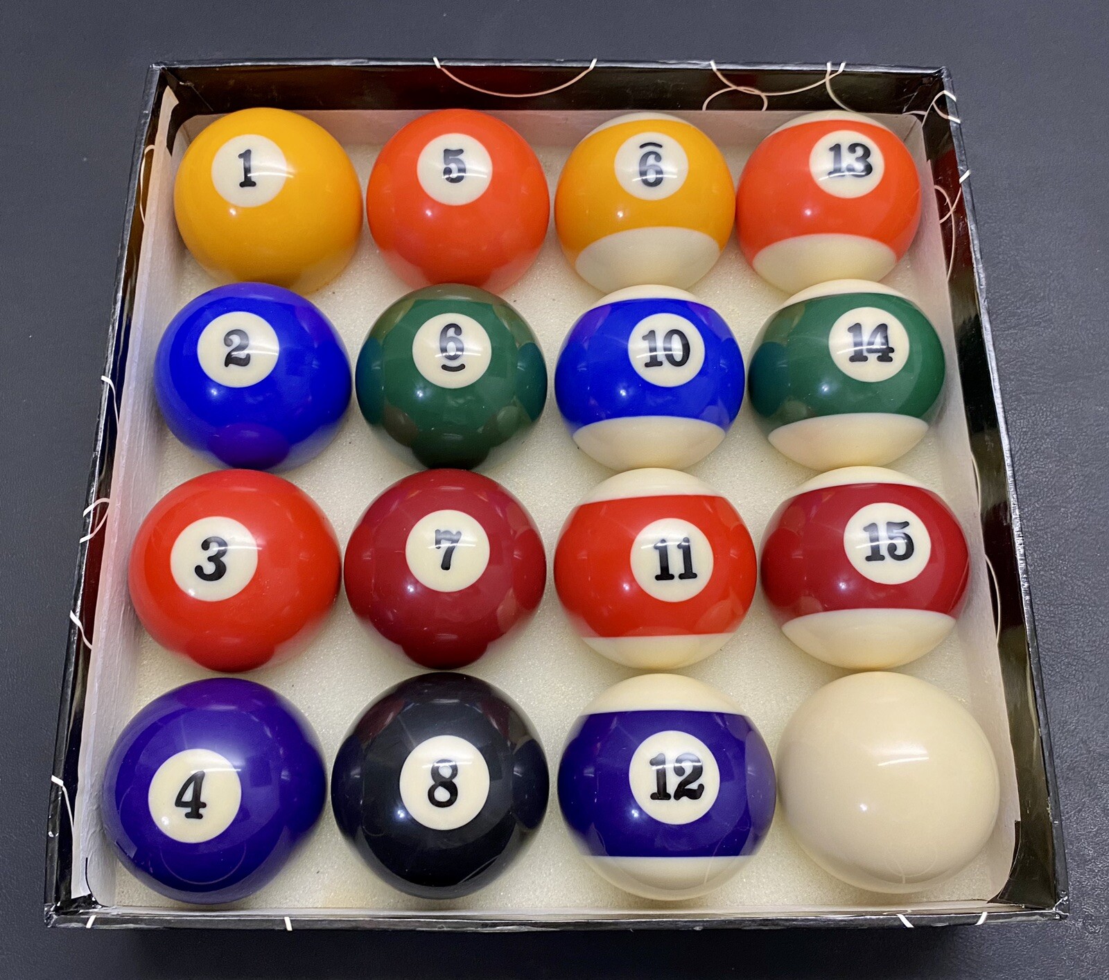 NEW Vintage 2.25” Pool Ball Set **NEVER USED**Please Read Description For Maker
