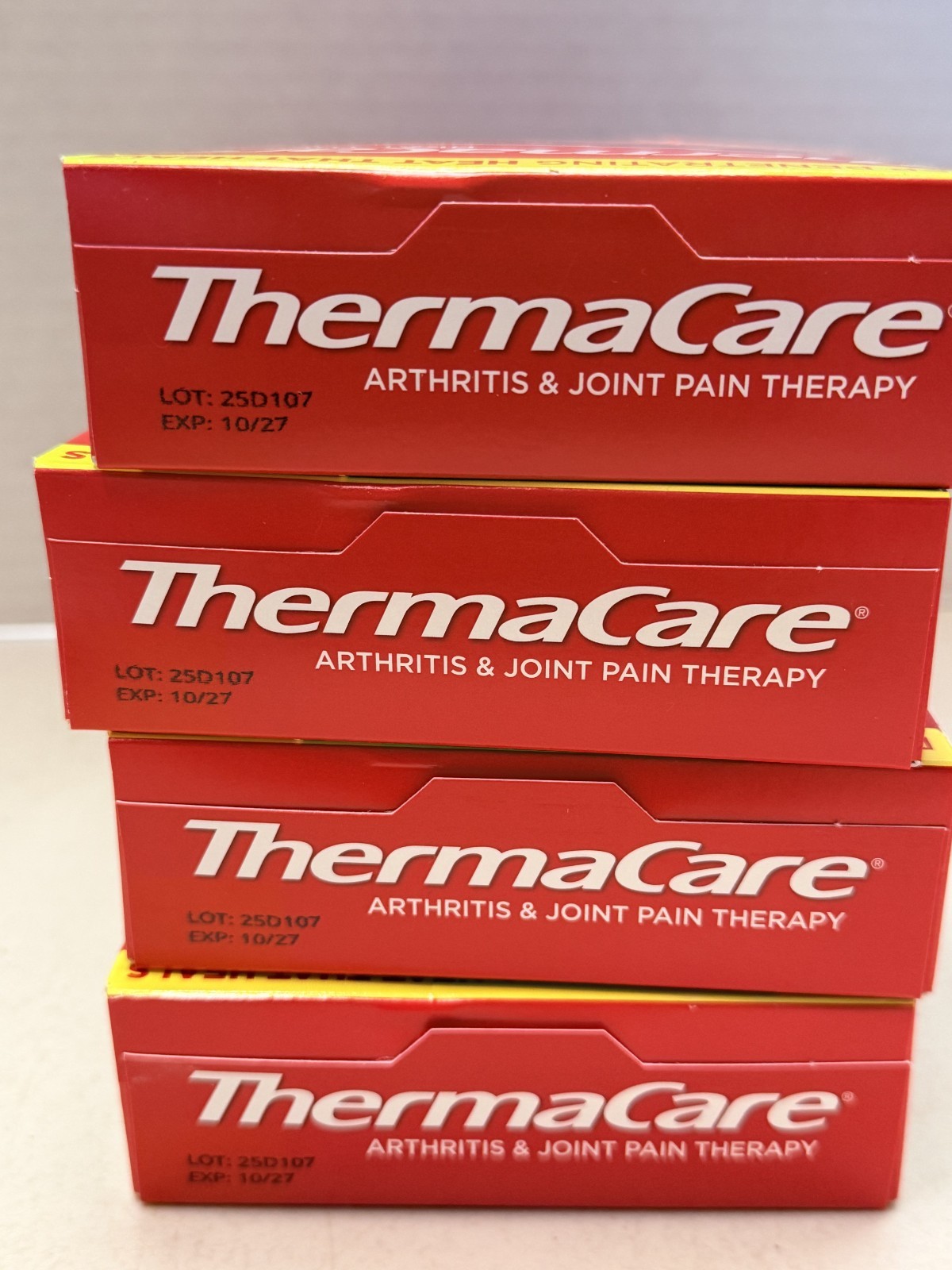 Lot of 4 ThermaCare Arthritis Heat Wraps - Targeted Joint Pain Relief for Hands
