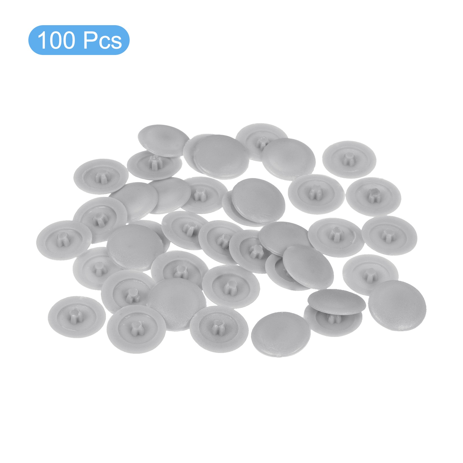 100Pcs, Screw Cap Covers 12mm Plastic Screw Decorative Caps Light Gray