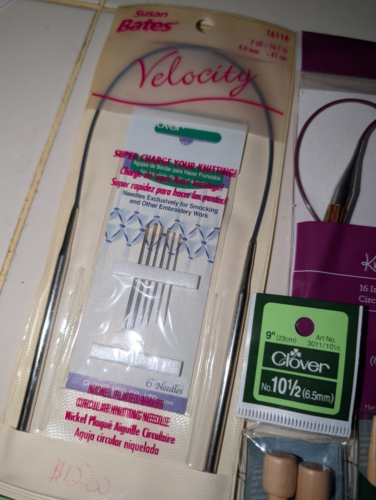 Lot Of Knitting & Crocheting Needles Vintage Boye Chiaogoo Clover & More