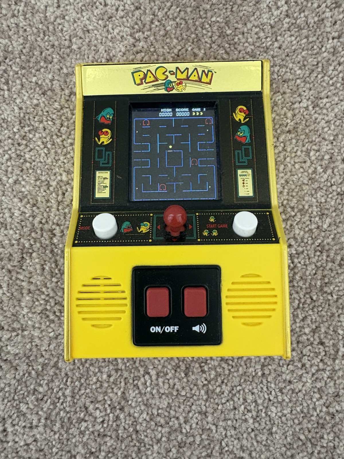 PAC-MAN Mini Arcade Classic Video Game 2020 Bandai Namco #09530 TESTED & WORKS