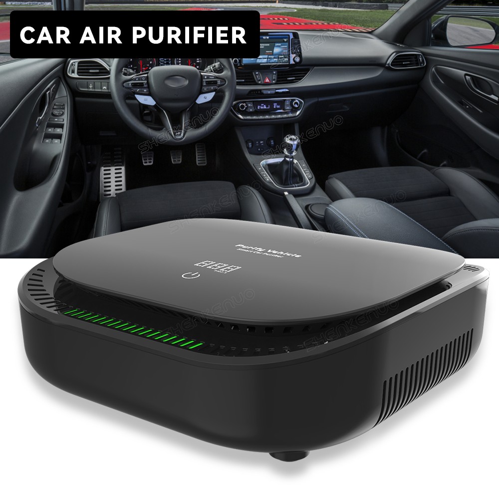 Car Air Cleaner HEPA Filter, Quiet Operation, Removes Smoke Odor Dust Fast