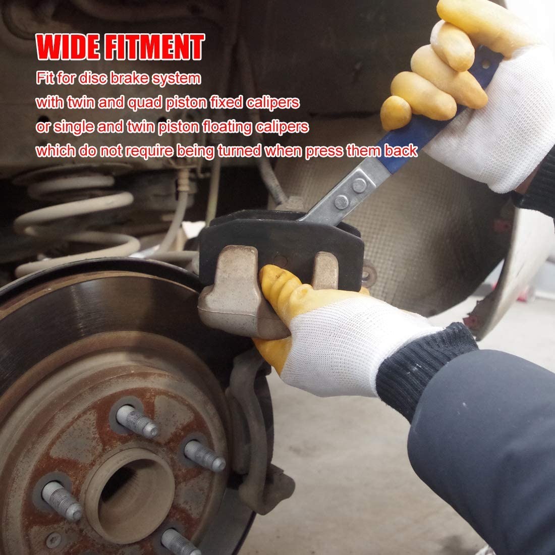 Disc Brake Pad Installation Spreader Caliper Piston Spreader Compressor Tool