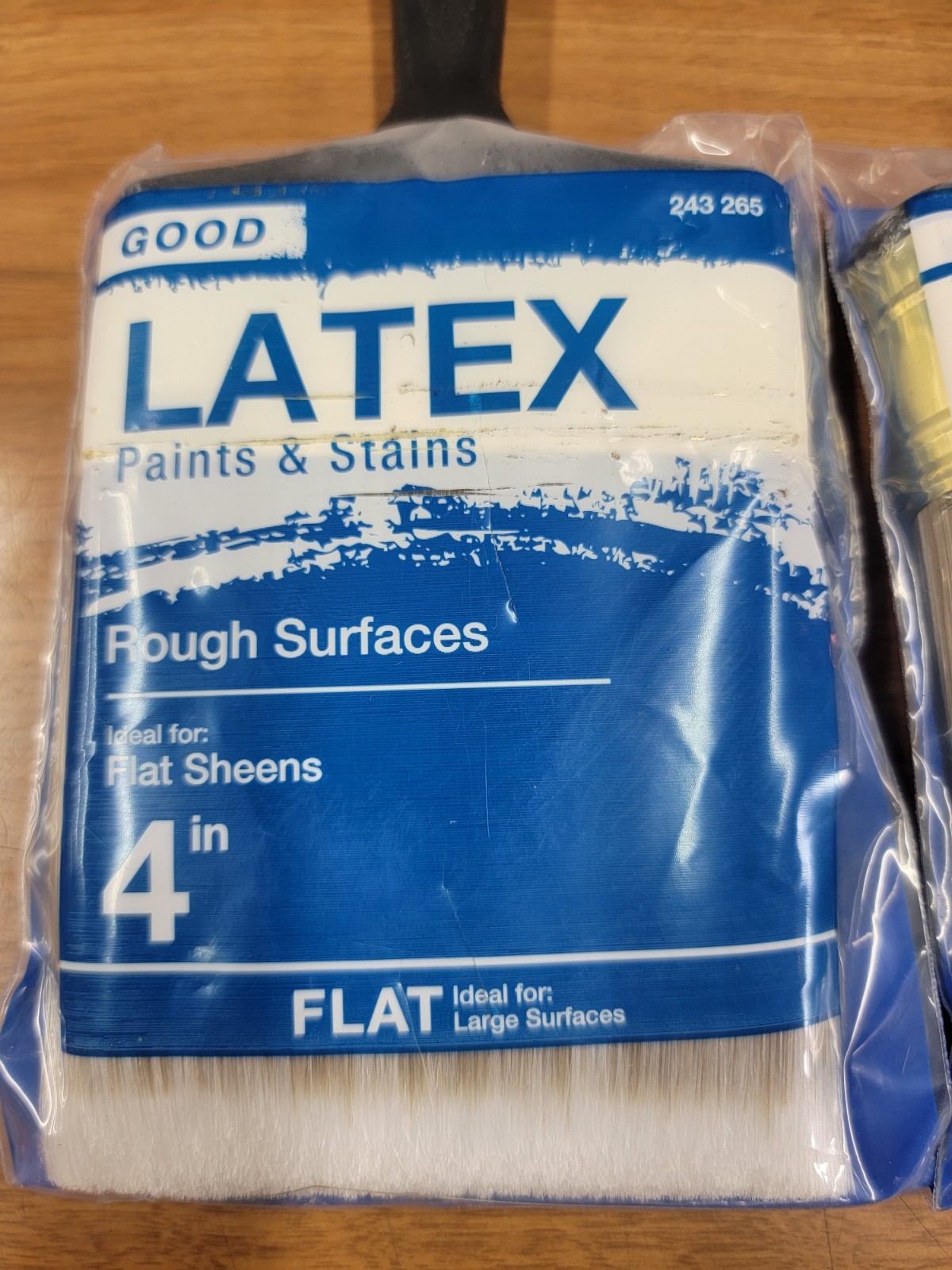 4 in. Flat Cut Polyester Paint Brush Stain Duster Flat General Purpose 2 Pack
