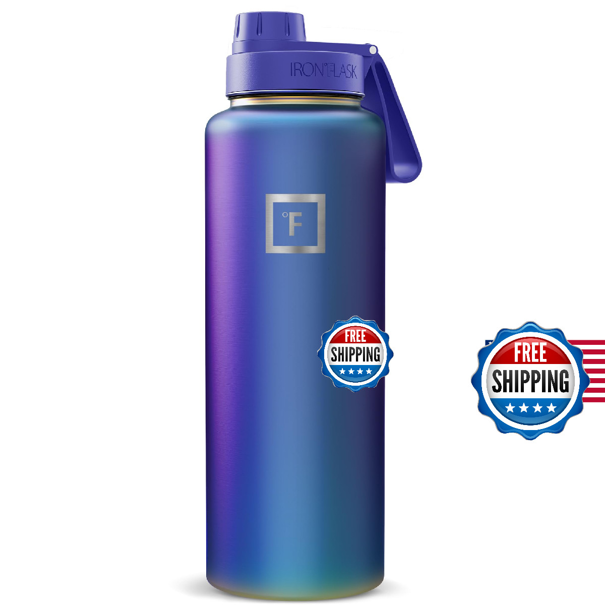 IRON °FLASK 40oz Insulated Stainless Steel Hydration Flask Wide Mouth Sports Wat