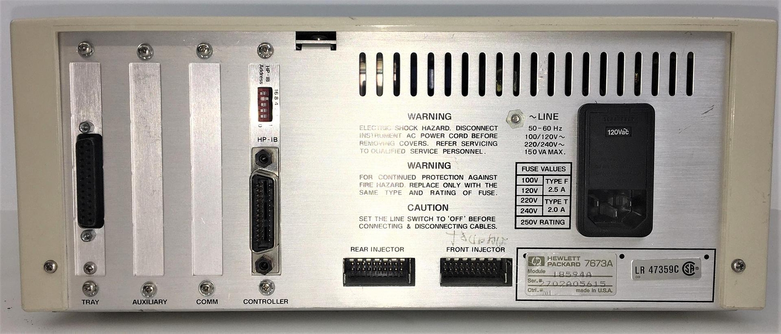 Hewlett Packard 7673A (18594A) Autosampler Controller
