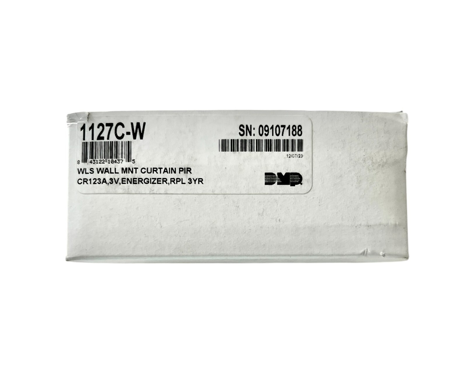 DMP 1127C-W WLS WALL MNT CURTAIN PIR CR123A