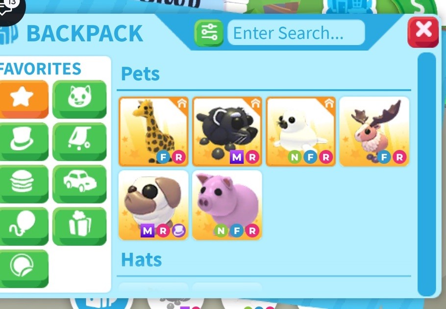 Adopt Me! Virtual Pets Giraffe, Papa Moose, Pug Fly Ride Mega, etc!