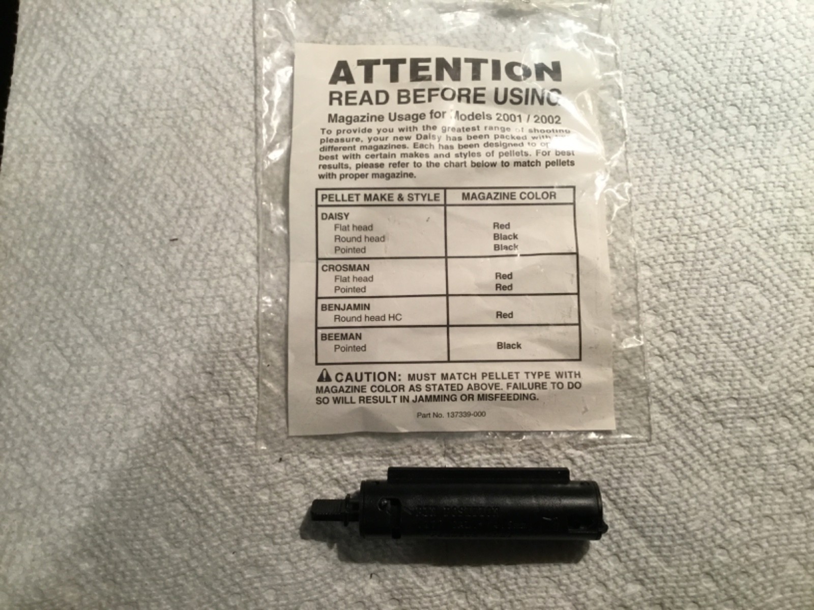 🎯 Daisy Powerline 2001,2002, 2003 ,35 Shot ( PELLET 👍 MAGAZINE ONLY  NEW BLACK