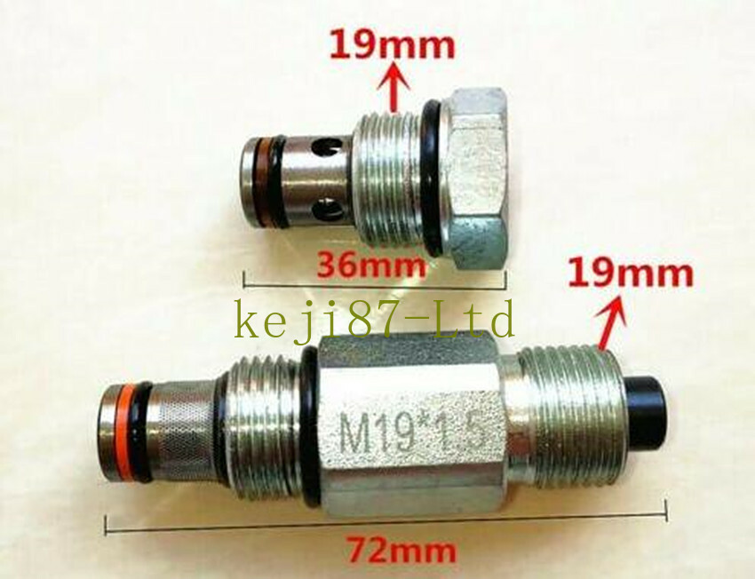 2Pc Car Lift Hoist Pressure Relief Pump Check Valve Oil Return Valve Repair Tool