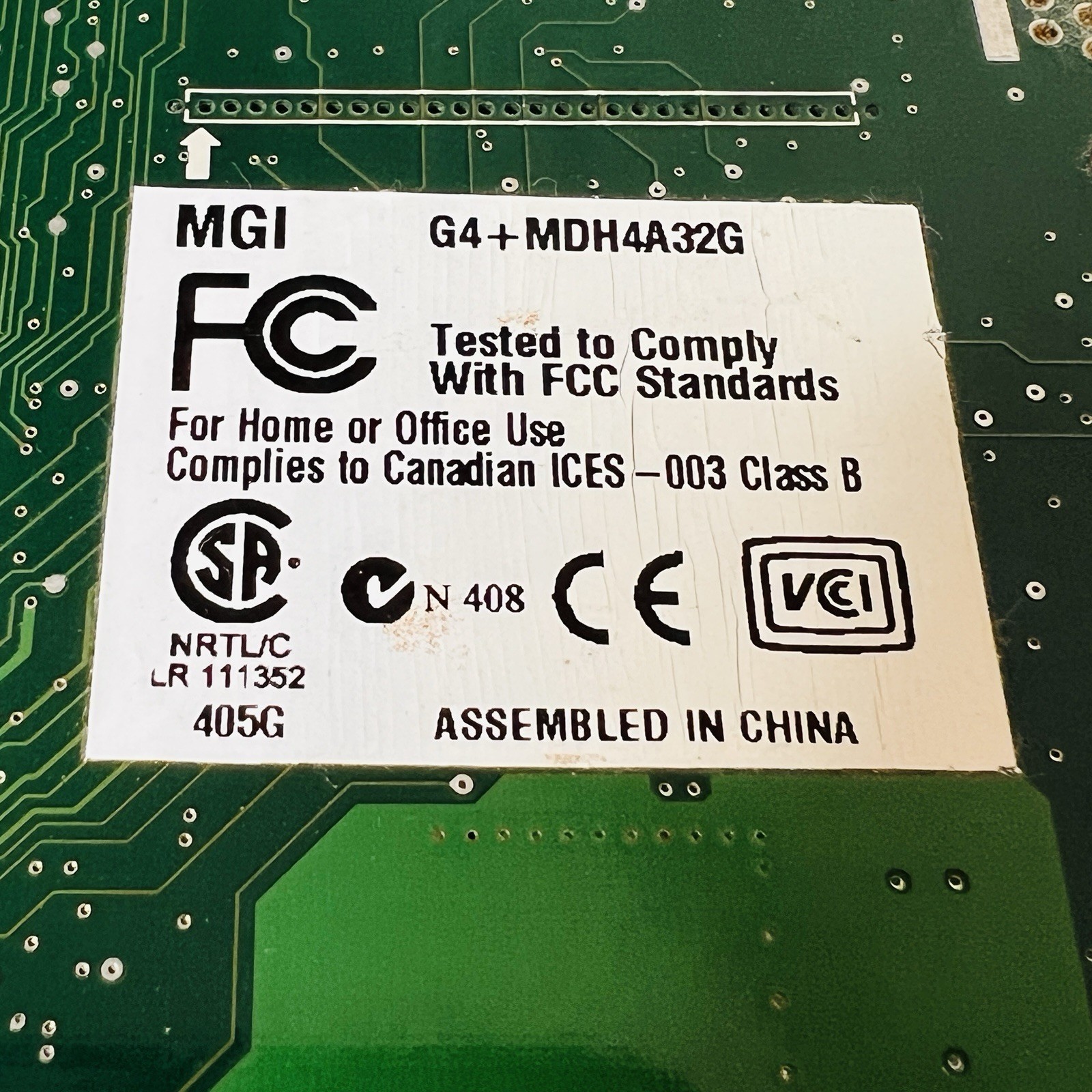 Vintage MATROX 905-04 REV-B 405G Samsung 013MT02740 One Piece USED Graphics Card