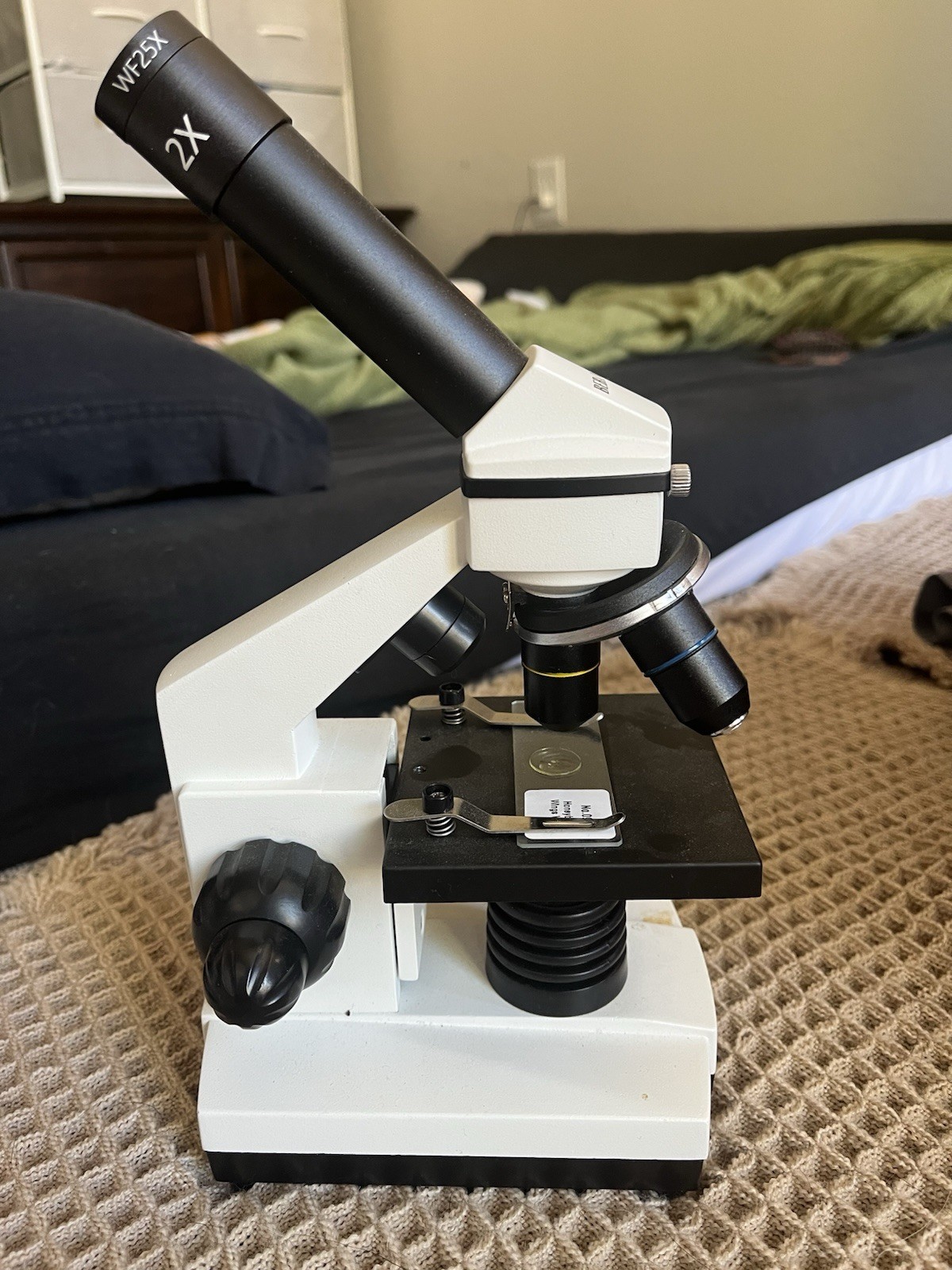 AmScope Kids Microscope Set w/ Accessories, Slide Set, Tools, Carry Bag