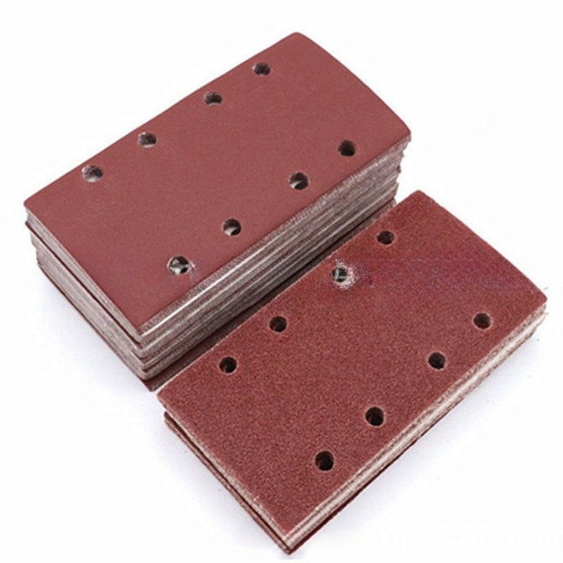 8 Holes 40/60/80 Grit Punched Sanding Sheets, 185x93mm Sandpaper Pads Sander