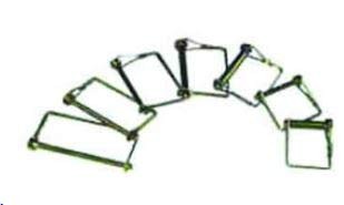 JR Products Alloy Steel Safety Lock Pin, 1/4" Diameter, Green