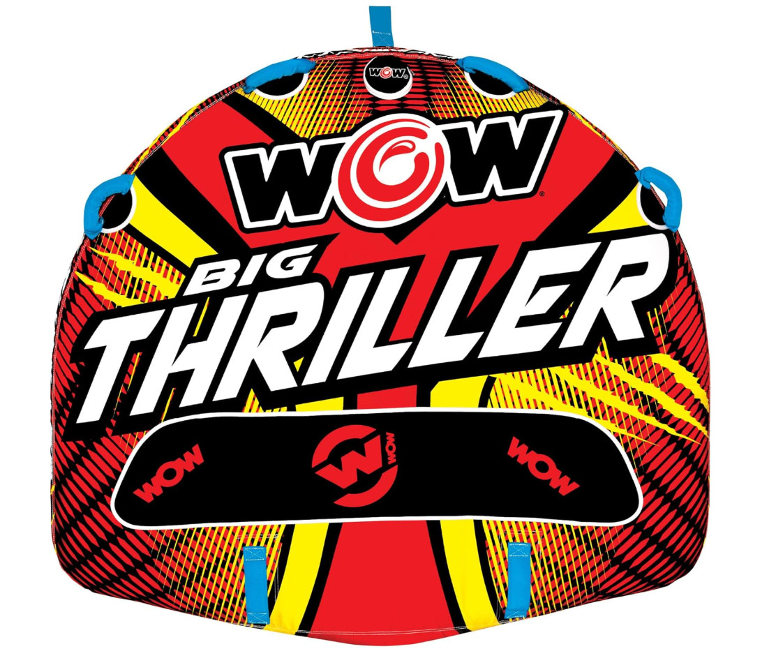 Wow Sports Thriller Towable Deck Tube for Boating Adults, Tubing Boat Inflatable