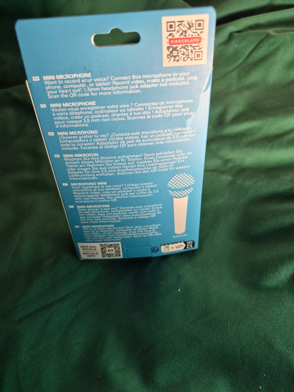 Mini Kikkerland Karaoke Microphone