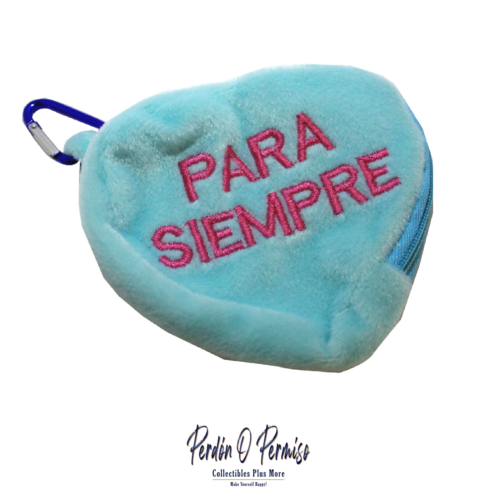 New | Para Siempre Candy Coin Purse | Heart Candy Coin Purse Blue | Free Ship