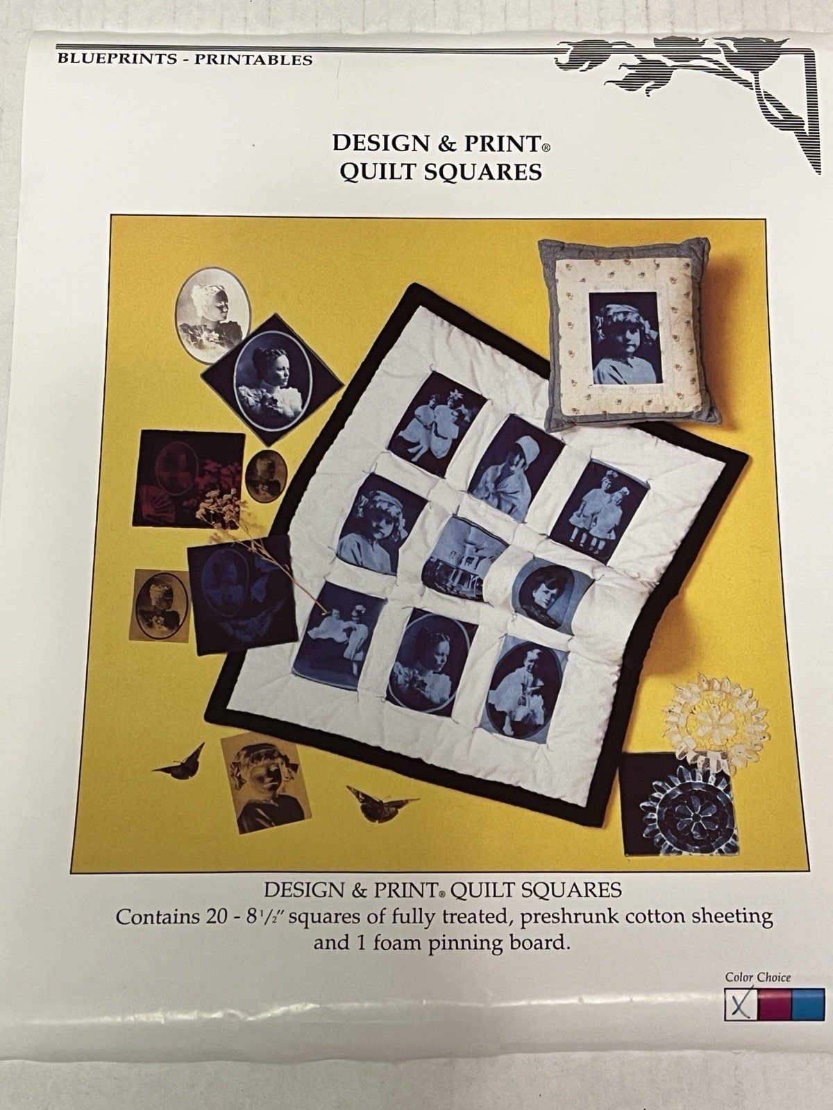 Design & Print Quilt Squares Unused with instructions