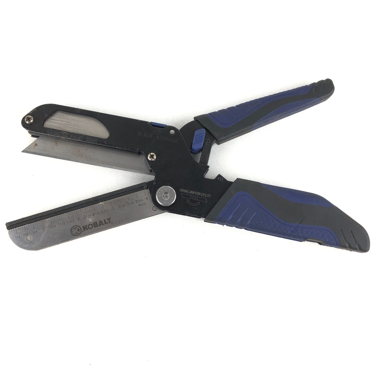 Kobalt 3-in-1 Utility Handi Cutter Shears Knife Saw Triple Cut Swing Jaw 506437