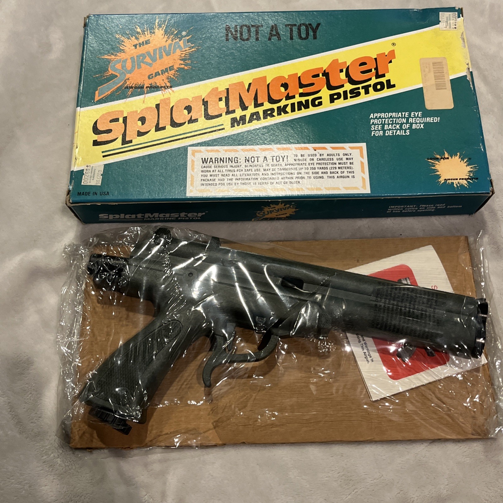 Splatmaster Marking Pistol Survival Game Paintball Gun Pistol Marker With Box