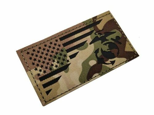 Reflective IR USN US NAVY SEAL USA US AMERICAN FLAG TACTICAL HOOK LOOP PATCH CP