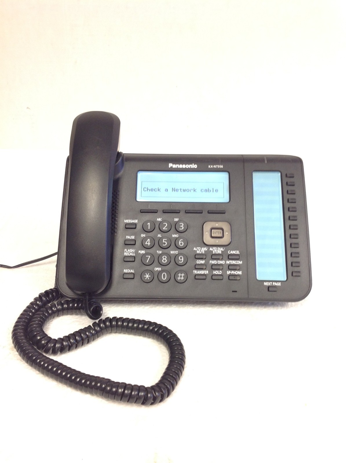 Panasonic KX-NT556 Black Telephone with Handset & Base, WORKING FREE SHIPPING