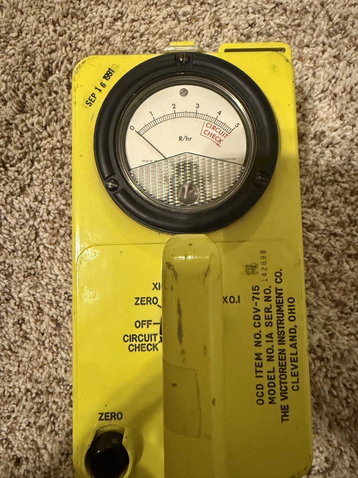 Victoreen CDV715 Radiation Detection kit