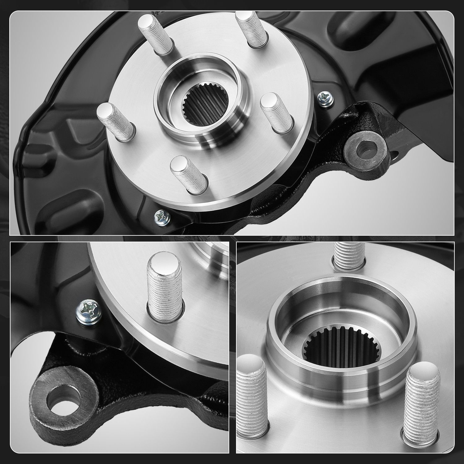 For 2003-2008 Toyota Corolla Front Right Side Loaded Steering Knuckle Assembly
