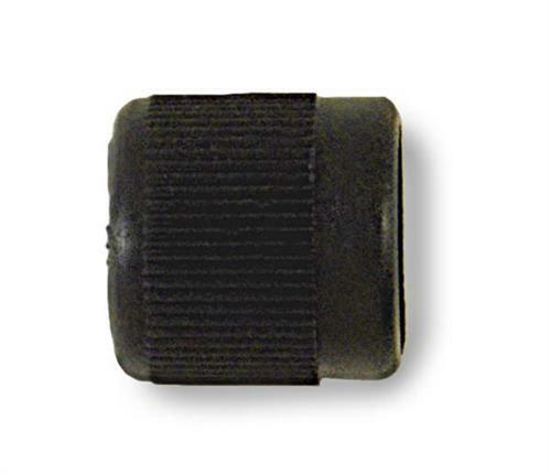 C&D Valve CD2210  1/4" Flare Cap / Black Glass-Filled Nylon w/ Seal  25-Pack