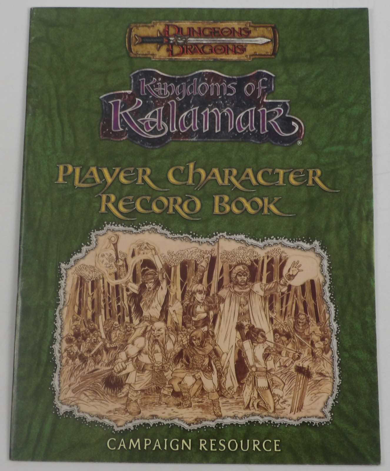 Dungeons & Dragons: Kingdoms of Kalamar Player Character Record Book NEW/UNUSED