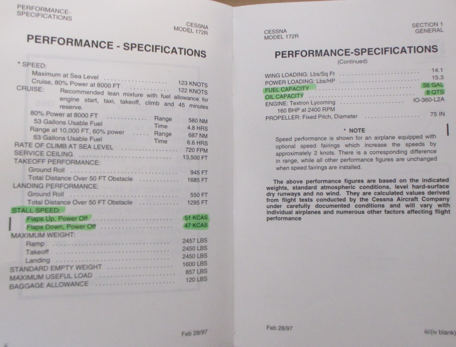 Skyhawk Model 172R Information Manual