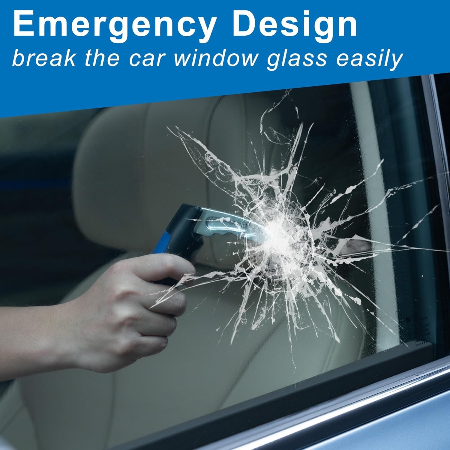 Car Door Handle for Elderly, Car Handle Assist Support for Handicapped,Blue-1Pcs