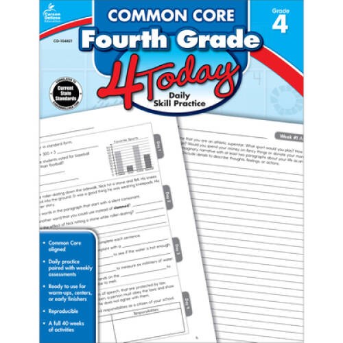 Common Core Fourth Grade 4 Today: Daily Skill Pracitce (Common C - VERY GOOD