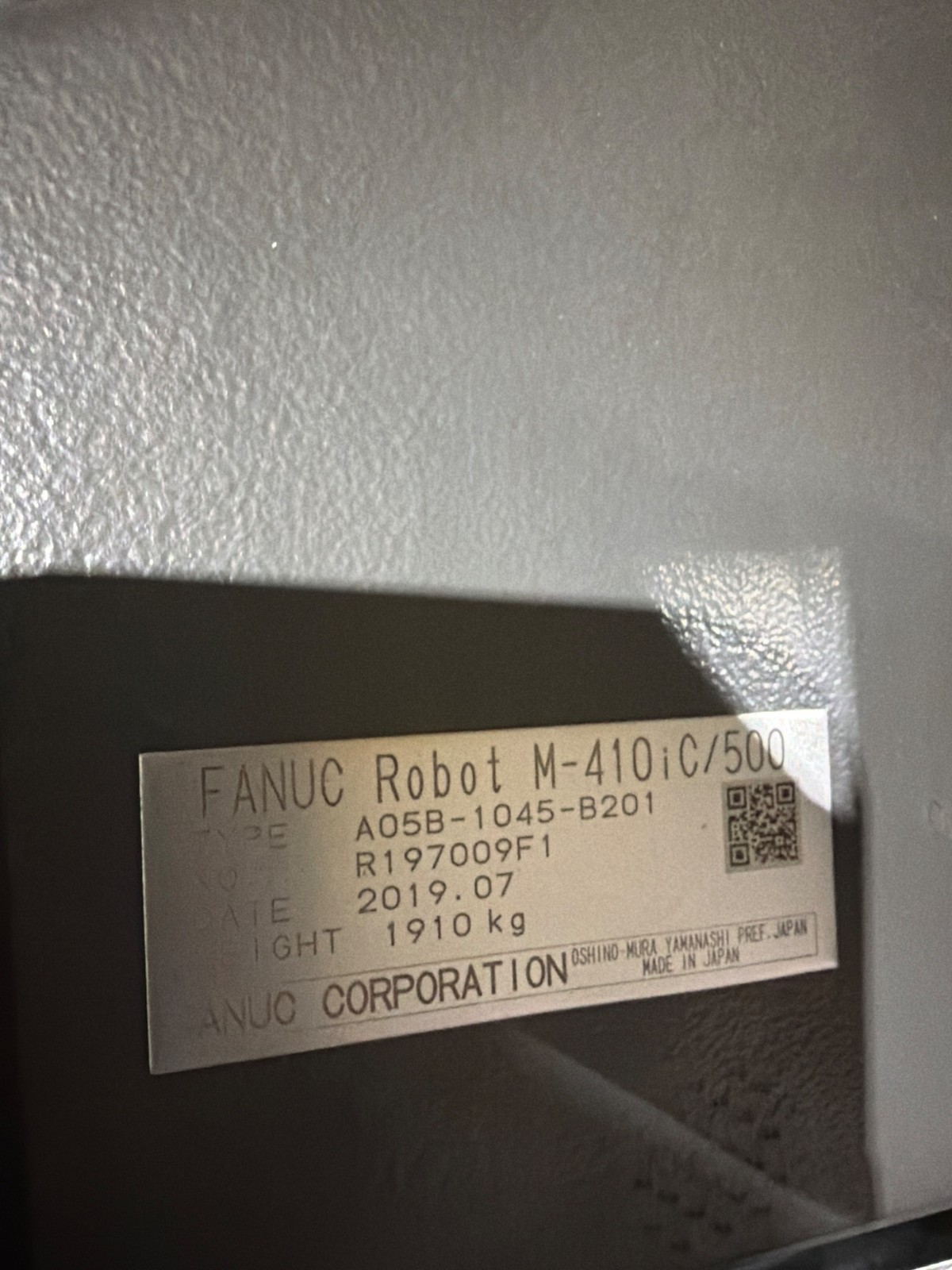 FANUC M‑410iC/500 Complete with R‑30iB Plus Controller USED