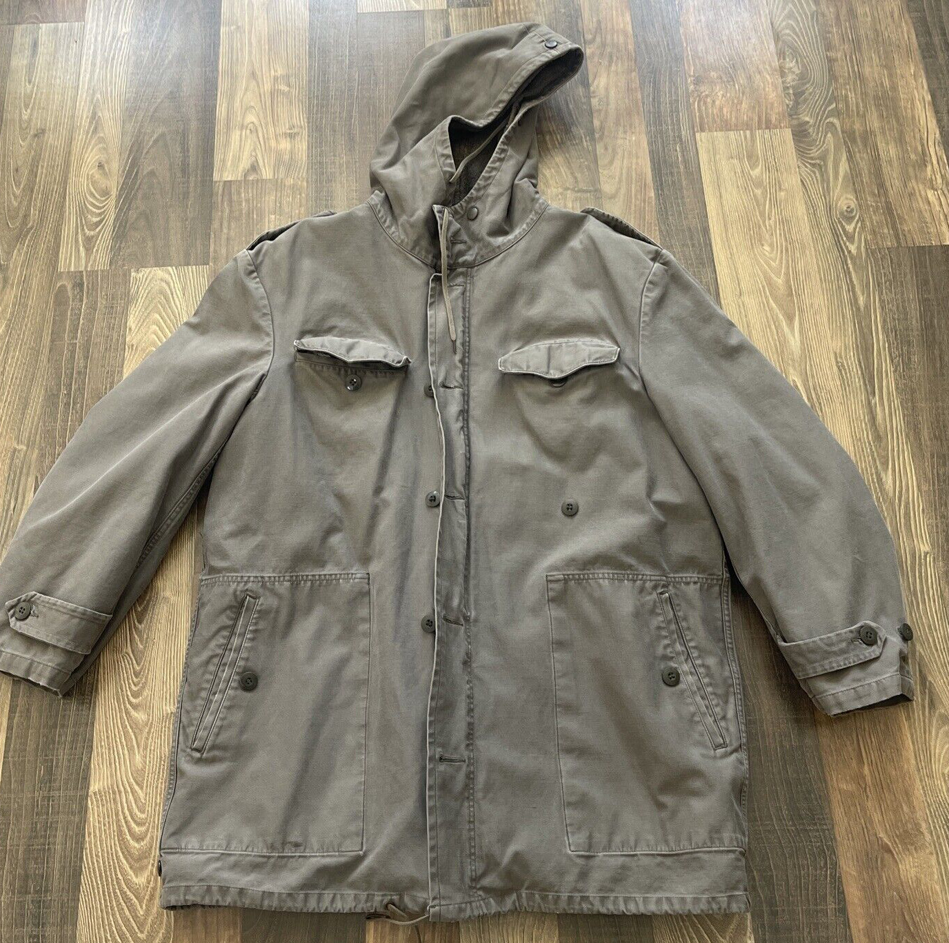 Scharrer Untergriesbach Military Parka Jacket Fleece Lined Vintage 1981 Size M/L