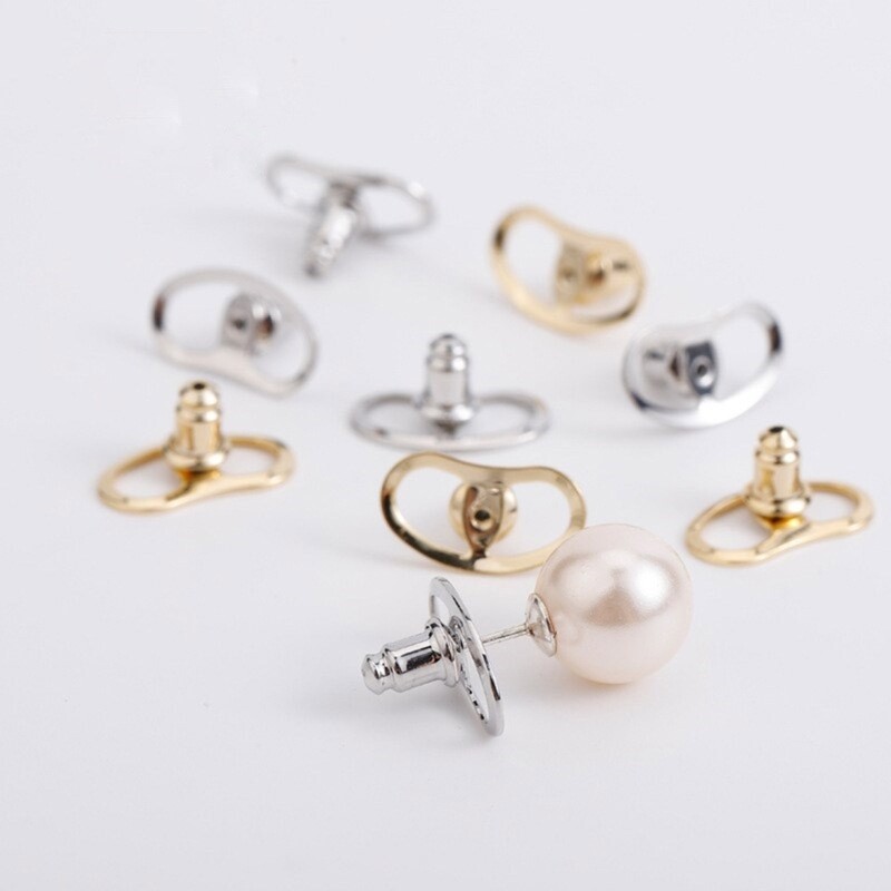 6pcs Mixed Color Earring Backs for Secure Hold on Heavy Ear Accessories