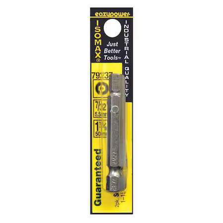 Zoro Select 79237 Powerbit, L:1 15/16", Pkg2, Bitsize:#2,  79237